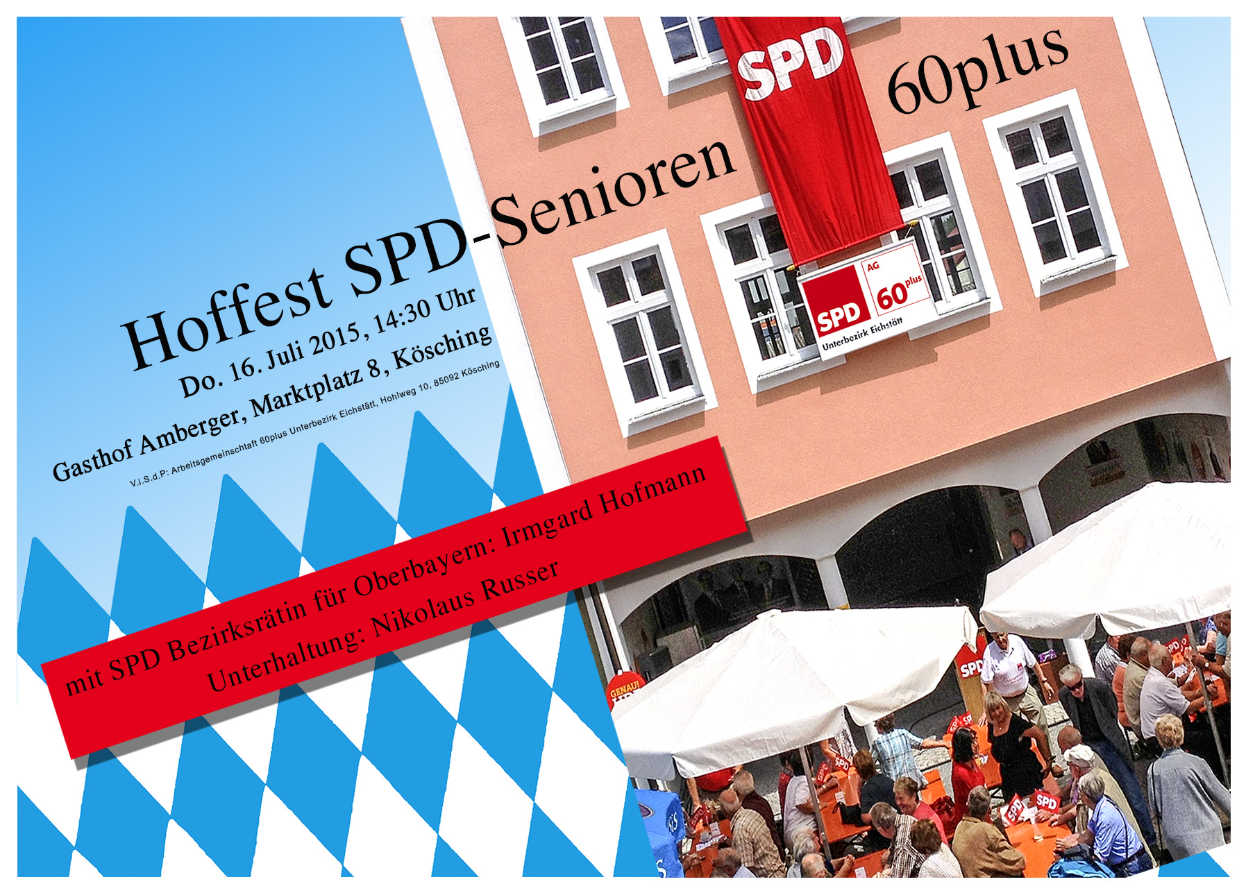 SPD-Senioren feiern Hoffest mit Bezirksrätin Irmgard Hofmann