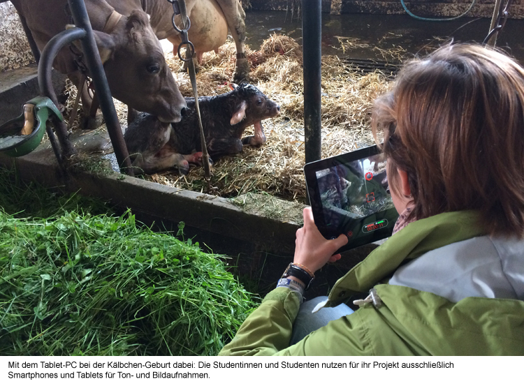 Auf Reportagereise mit dem Smartphone: Journalistikstudenten unterwegs im Allgäu