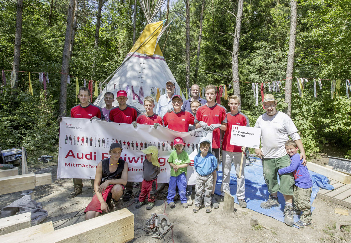 Audi-Freiwilligentag Ingolstadt 2015: Gemeinsam für die gute Sache