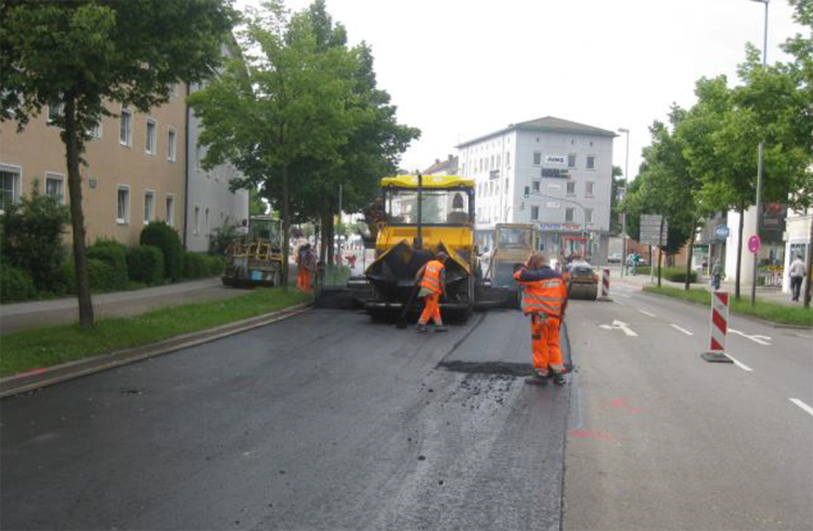 Straßenarbeiten in der Münchener Straße voll im Zeitplan