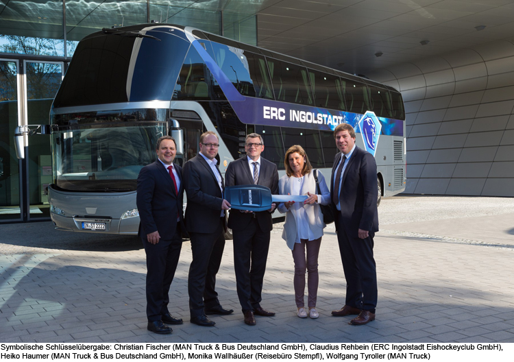 Neuer Mannschaftsbus für den ERCI