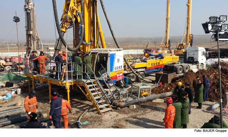Erfolgreiche Grubenrettung in China mit Bauer-Technik