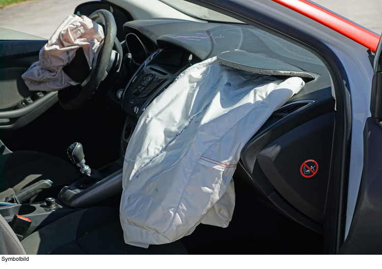 Airbag verursacht Brandverletzungen
