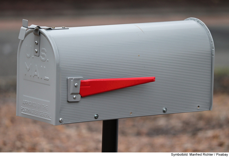 In der Weihnacht: Briefkasten gestohlen