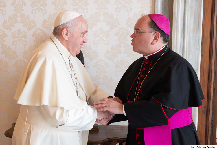 Papst empfängt Bischof