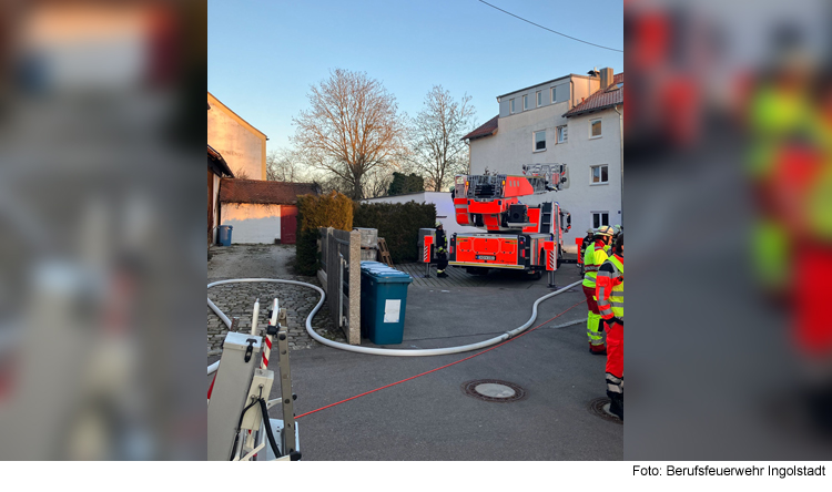Feuerwehr rückt zu Ingolstädter Wohnheim aus